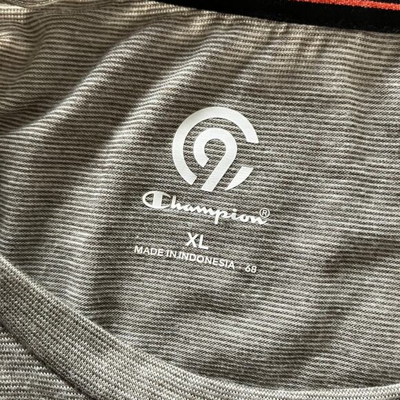 Champion Heather Gray Performance Tee XL Men’s Athletic Training Shirt - Picture 4 of 5